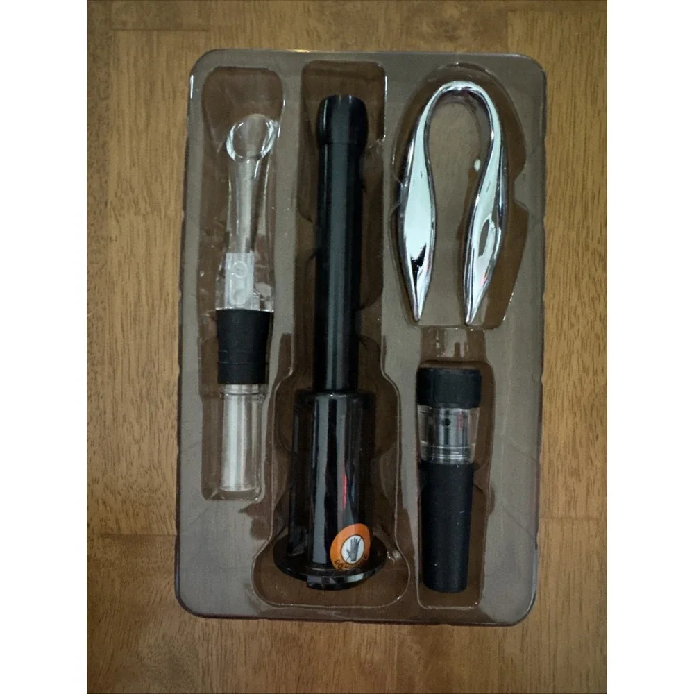 Cork Genius Wine Opener Set (4-piece) Cutter, Opener, Aerator, Sealer